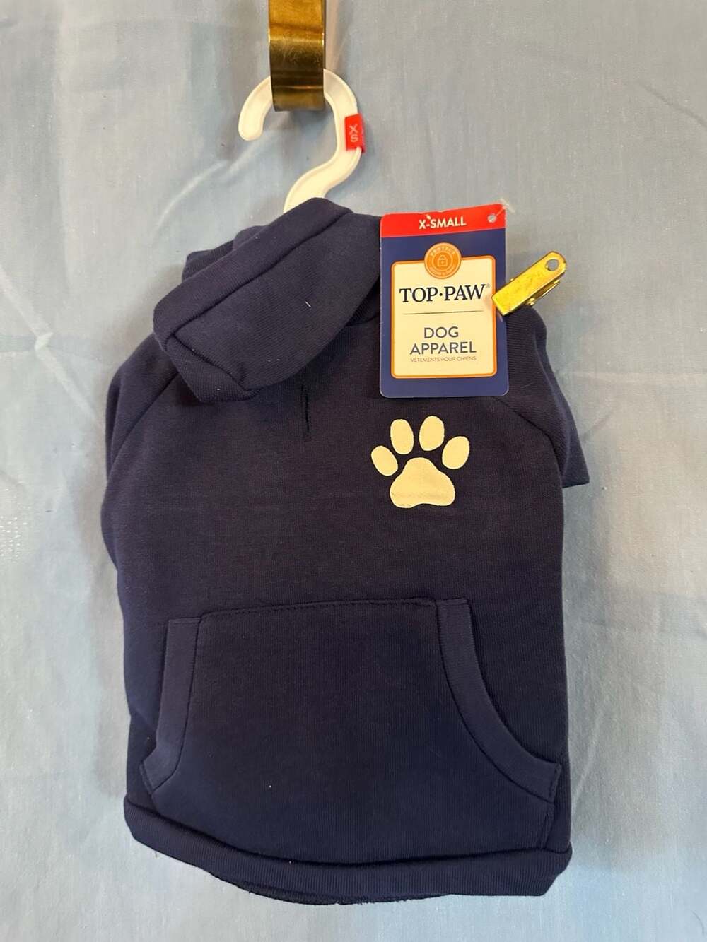 NWT - Top Paw Navy Hoodie Size X-Small Dog Apparel